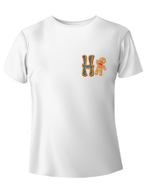 Alfabeto natalizio lettera H t-shirt