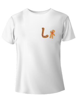 Alfabeto natalizio lettera L t-shirt