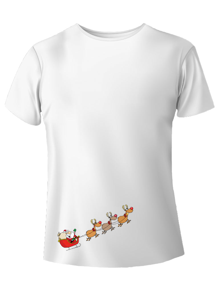 Babbo Natale sulla slitta t-shirt