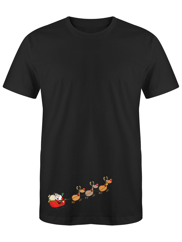 Babbo Natale sulla slitta t-shirt