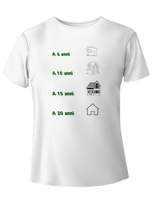 Disegnare una casa t-shirt