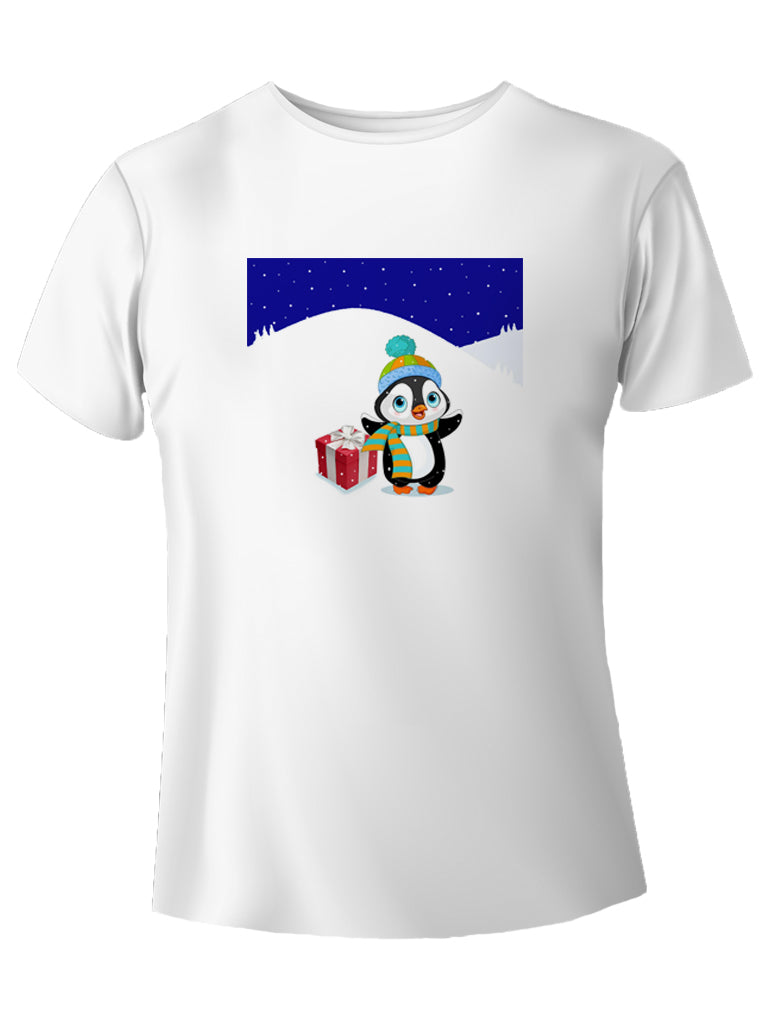 Pinguino natalizio t-shirt