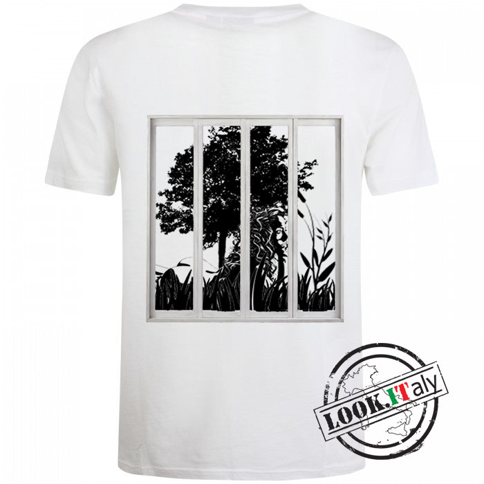 Donna dalla finestra t-shirt