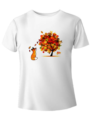 Volpe in autunno t-shirt