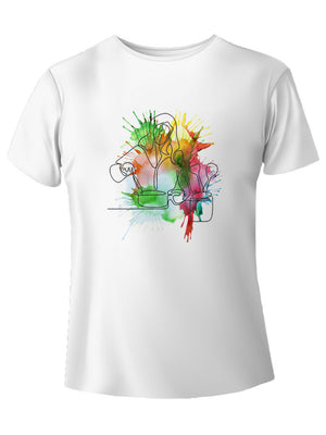 Watercolor cuoca t-shirt