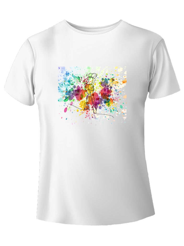 Watercolor pattinatrice t-shirt